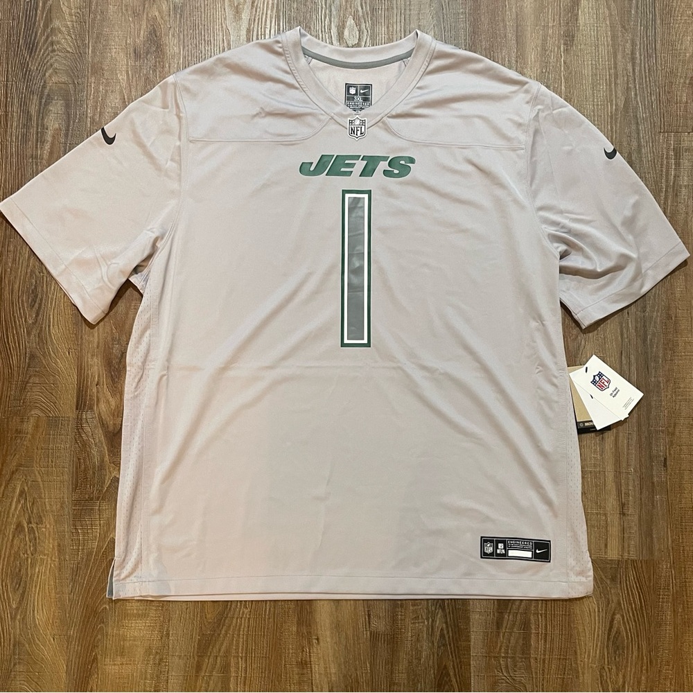 Nike‎ New York Jets Sauce Gardner 1 NFL Jersey Gray Mens 3XL New With Tags